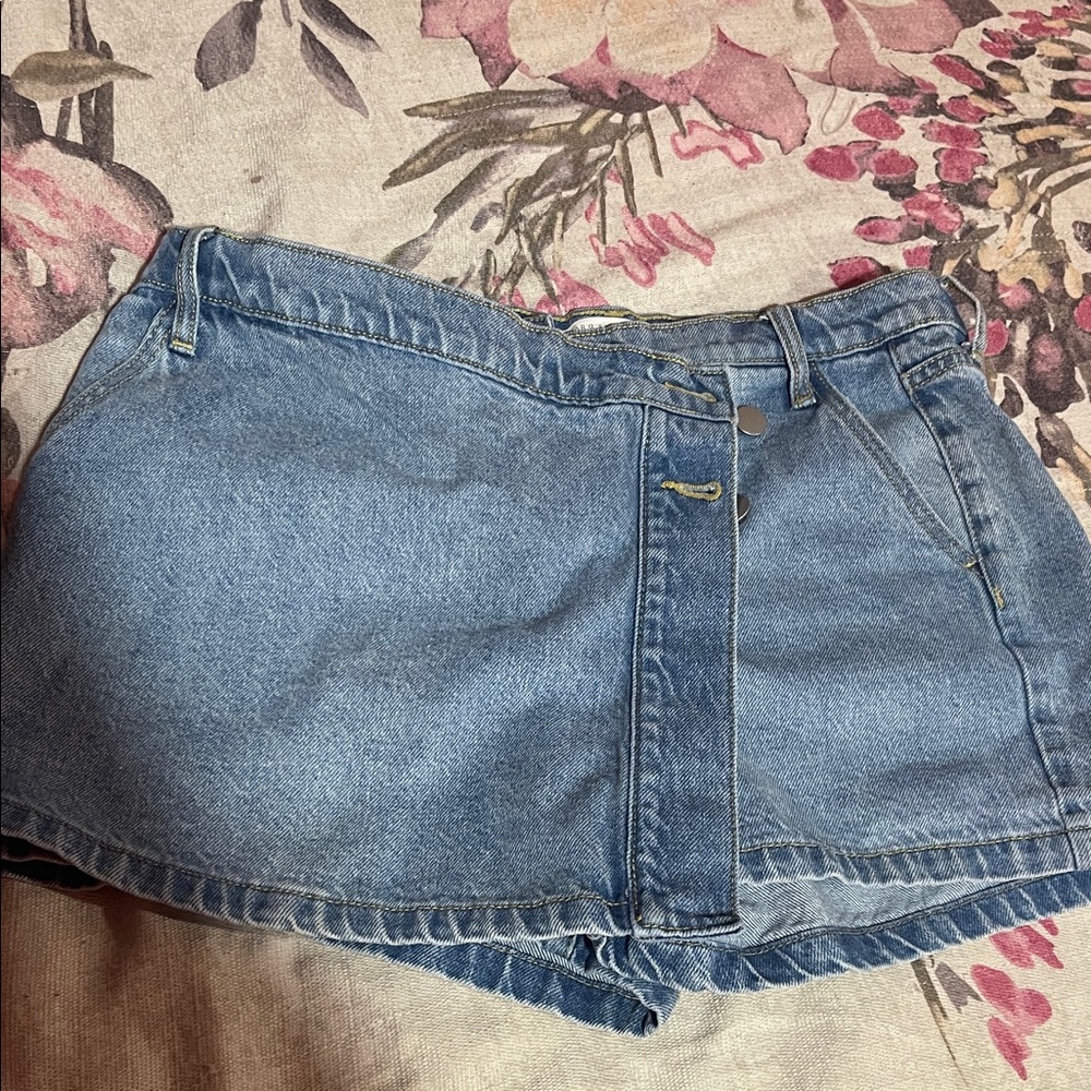 Altar'd State Light Blue Jean Shorts